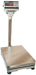 Cântare de podea, cu coloană